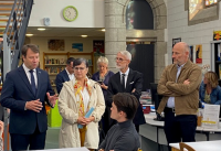 Visite du Président de Région Bretagne au lycée Saint Pierre à Saint-Brieuc